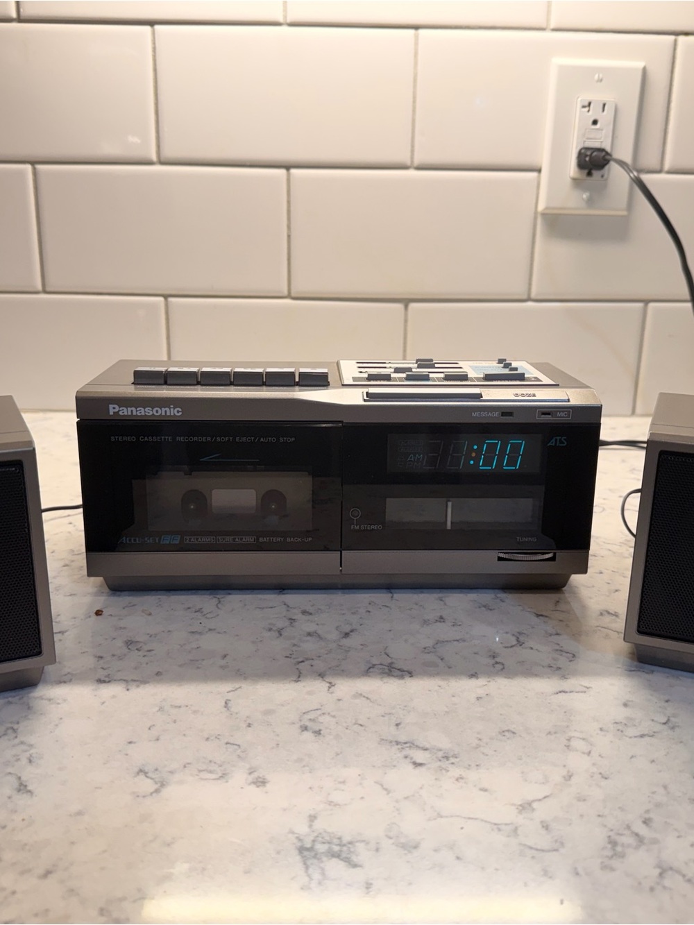 Panasonic Portable Stereo Cassette Player & AM/FM Radio - Black Fully Working